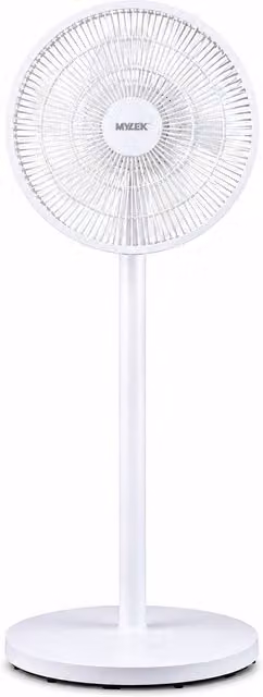 MYLEK White Adjustable Pedestal Fan with Oscillation Function