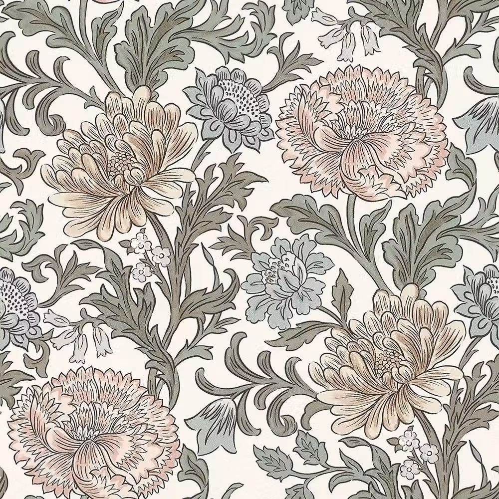 Havendro Salisbury Multi Colour Botanical Floral Modern Washable Vinyl Wallpaper Roll – 2