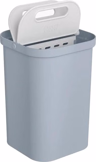 Joseph Joseph 14l Flip Lid Recycling and Compost Kitchen Bin in Grey