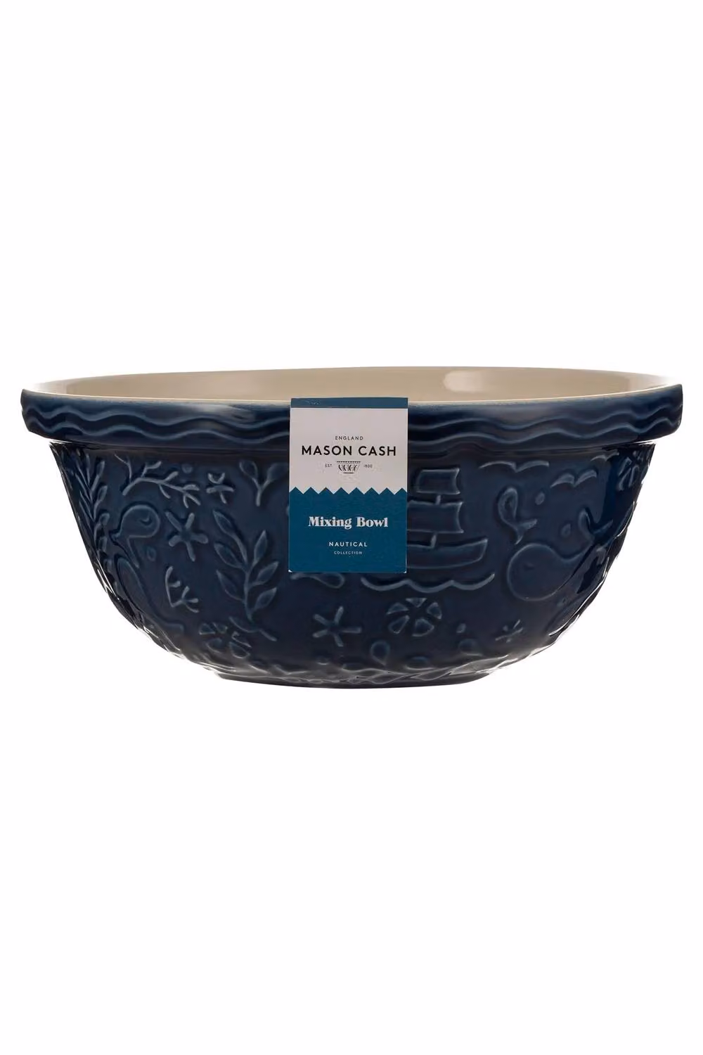 Mason Cash Nautical S12 Ceramic Mixing Bowl, Blue, Diameter: 29 cm – 3