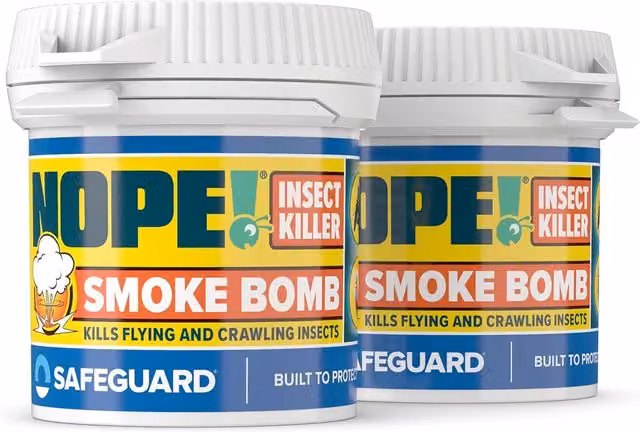 NOPE! Insect Killer Smoke Bombs, 2 x 14g Packs, White
