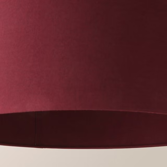 ValueLights Reni Plum Purple Fabric Drum Ceiling Lamp Shade