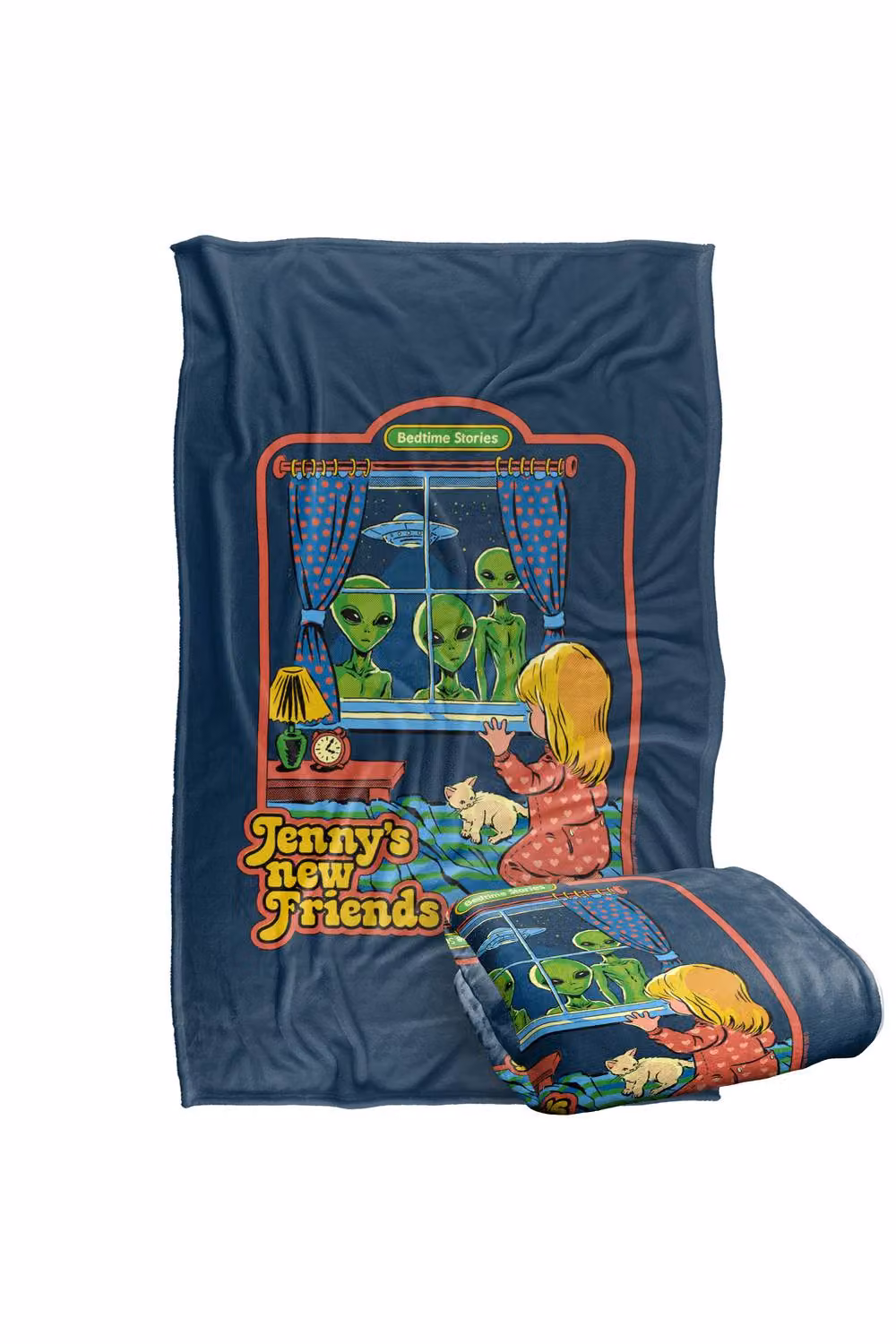 Steven Rhodes Jenny's New Friends Multicolour Silky Touch Super Soft Fleece Throw Blanket W/D/H: 152 x 127 cm – 2