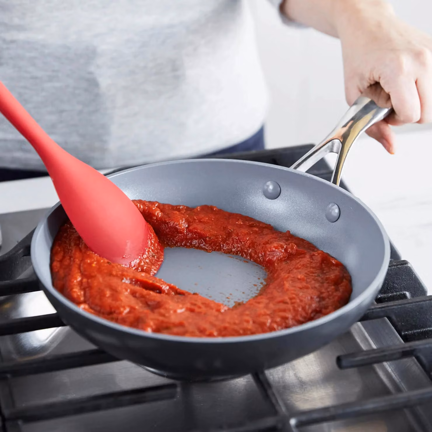 Orsina Heat Resistant Silicone Cooking Spoon, Pink, W/D/H: 5 x 3 x 28 cm – 5