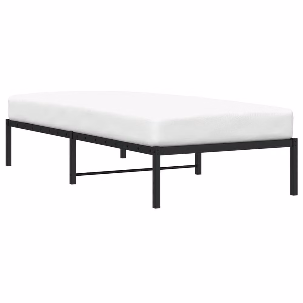 Berkfield Home Metal Single Bed Frame, Black, W/D/H: 90 x 190 cm – 3