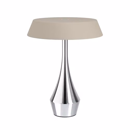 Eglo Turcio Sculptural LED Portable Outdoor Table Lamp in Silver