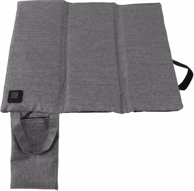 SPETLEK USB Rechargeable Heated Seat Cushion in Grey, W: 120 cm