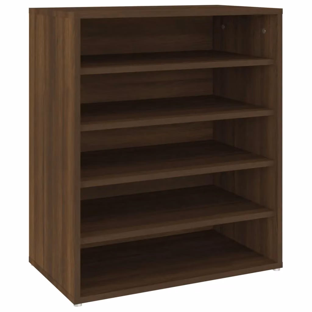 Berkfield Home Modern Oak Shoe Cabinet in Brown, W/D/H: 60 x 35 x 70 cm – 2