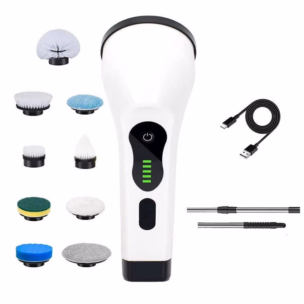EONLION Cordless Electric Spin Scrubber Cleaning Brush in White, Height: 100 cm – 2