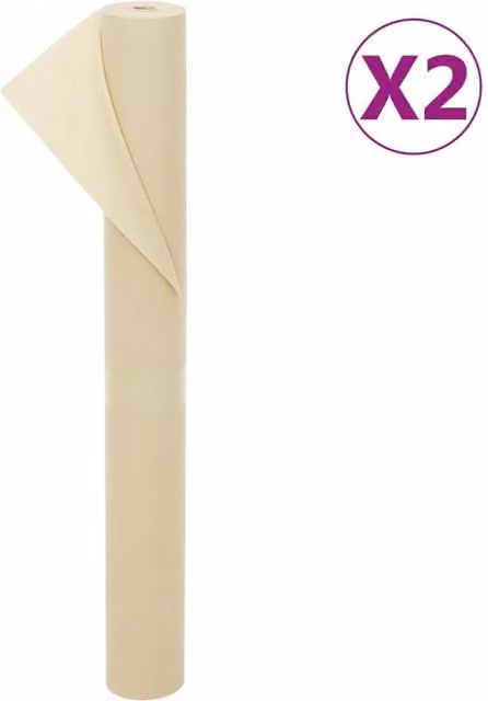 Berkfield Home Plant Fleece 2 Rolls, Beige, 10 x 1.6 m