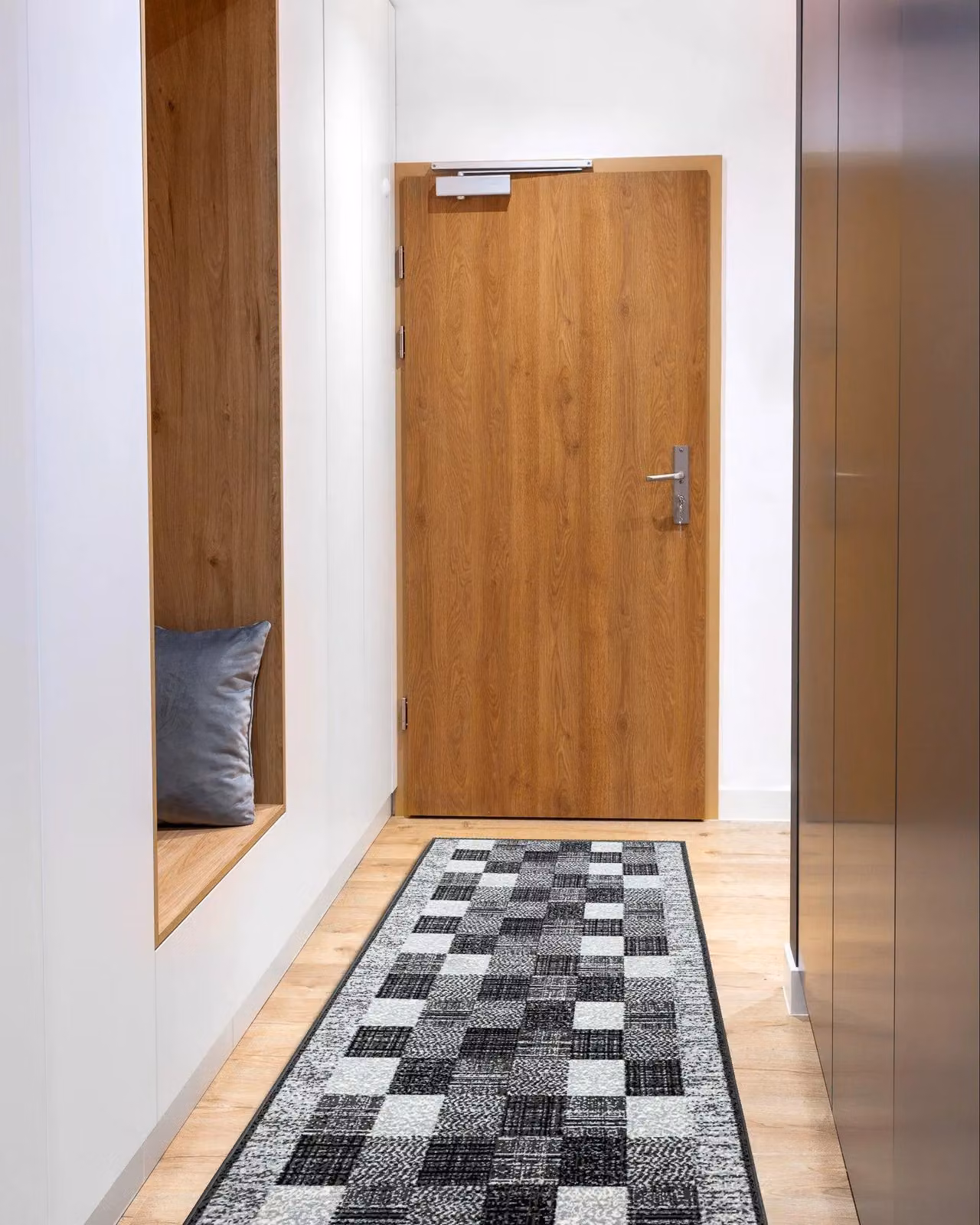 RugsX Bcf Rafia Runner in Grey, W/L: 120 x 330 cm – 4