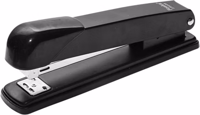 Foska Desktop Metal Stapler in Black and White with 25 Sheet Capacity and 24/6 Staples