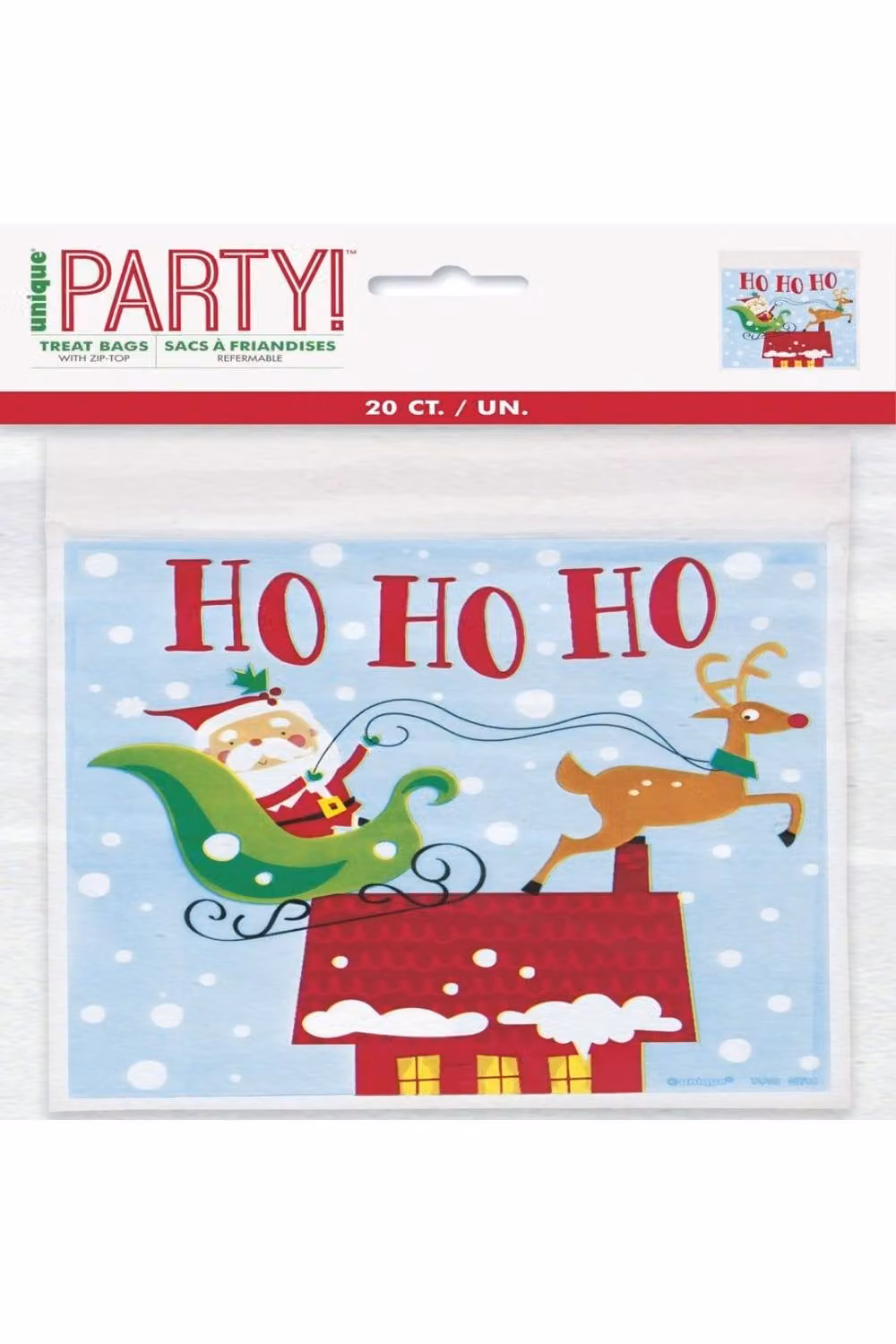 KDMD Multicolour Zip Top Christmas Treat Bags, 2 Pack – 3
