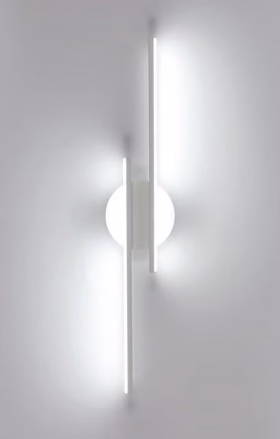 The Bath Plus TB+ LED White Minimalist Bar Wall Light Sconce