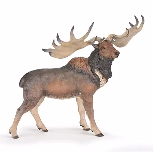 Papo Dinosaurs Collection Megaloceros Toy Figure, Multicolour, W/D/H: 15 x 8 x 12 cm