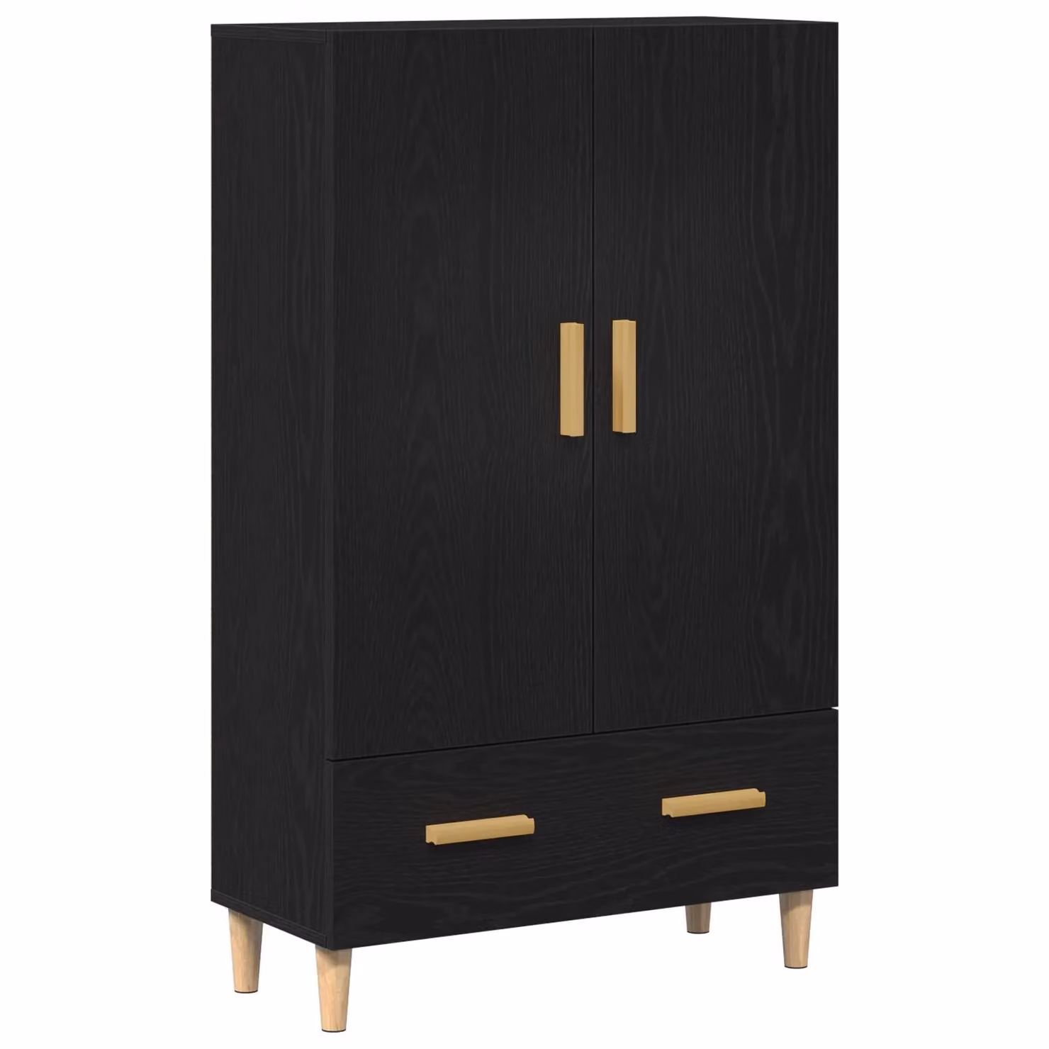 Berkfield Home Modern Highboard in Black Oak, W/D/H: 70 x 31 x 115 cm – 2