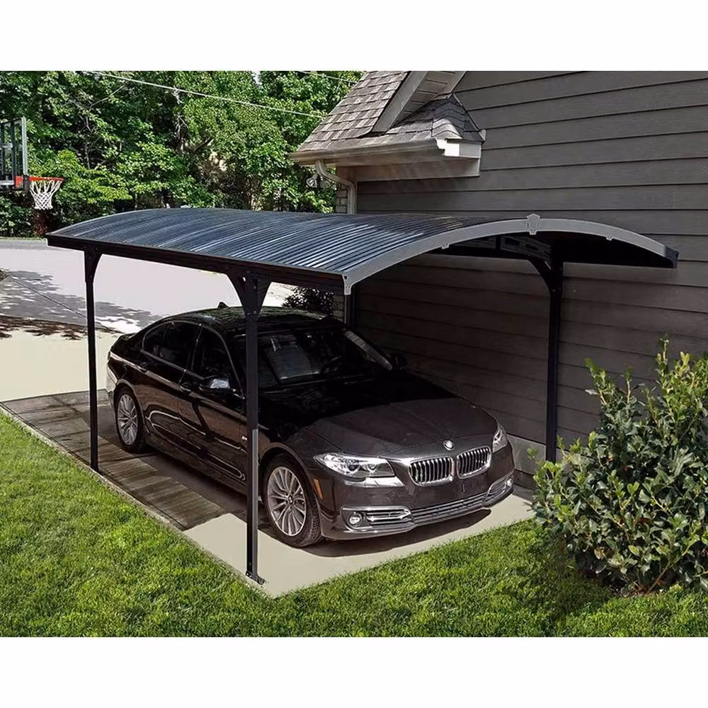 Palram Atlas 5000 Solar Polycarbonate Carport, Grey, L494.5 x W287.5 x H239 cm – 3