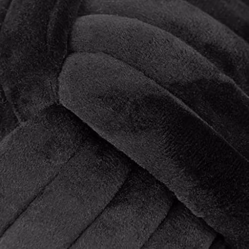 Furn Knot Entwined Velvet Novelty Door Stop in Grey, Height: 14 cm – 5