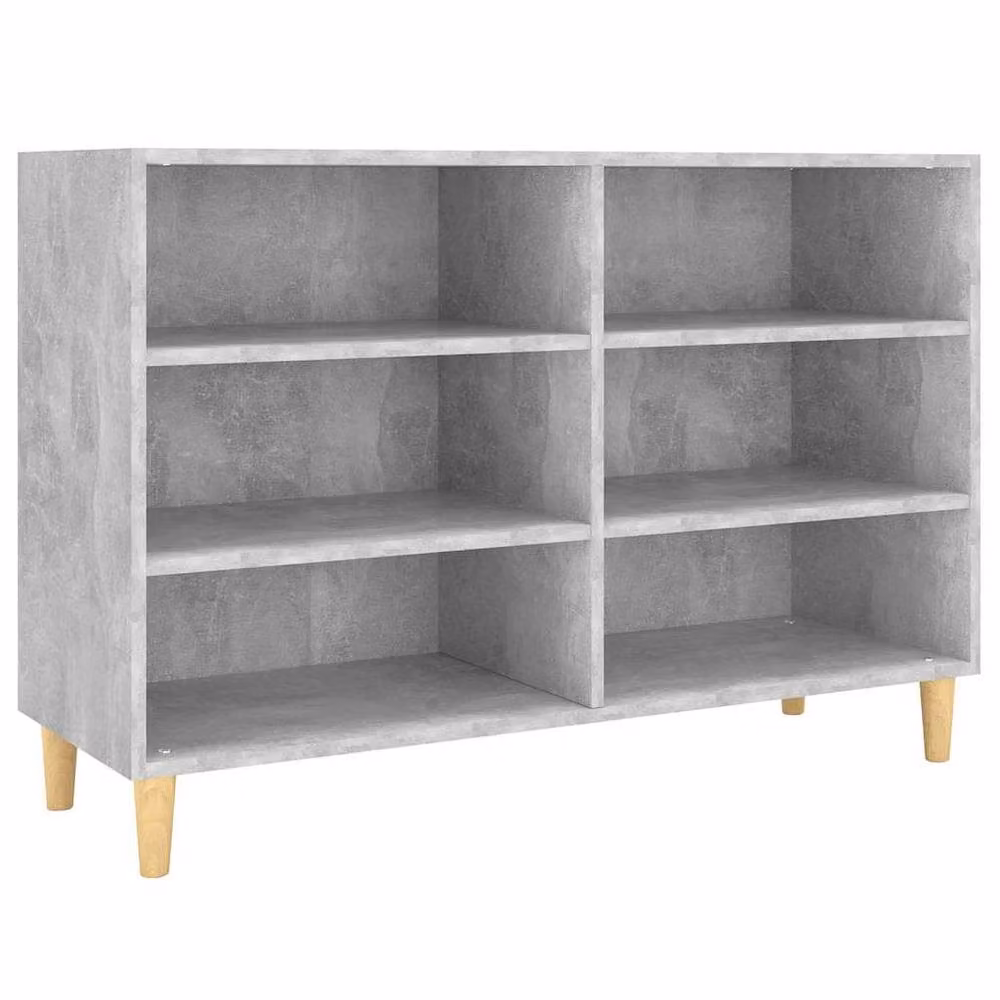 Berkfield Home Concrete Grey Sideboard in Engineered Wood, W/D/H: 103.5 x 35 x 70 cm – 2