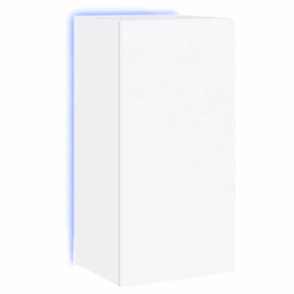 Berkfield Home Modern White Wall-Mounted TV Cabinet with Integrated LED Lighting W/D/H: 40.5 x 35 x 80 cm – 2