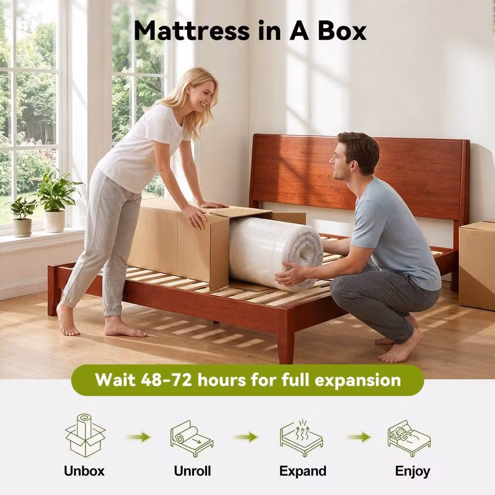 Gartistgo Hybrid Pocket Sprung Mattress with Memory Foam, Medium Firm, Black, W/D/H: 120 x 200 x 25 cm – 4