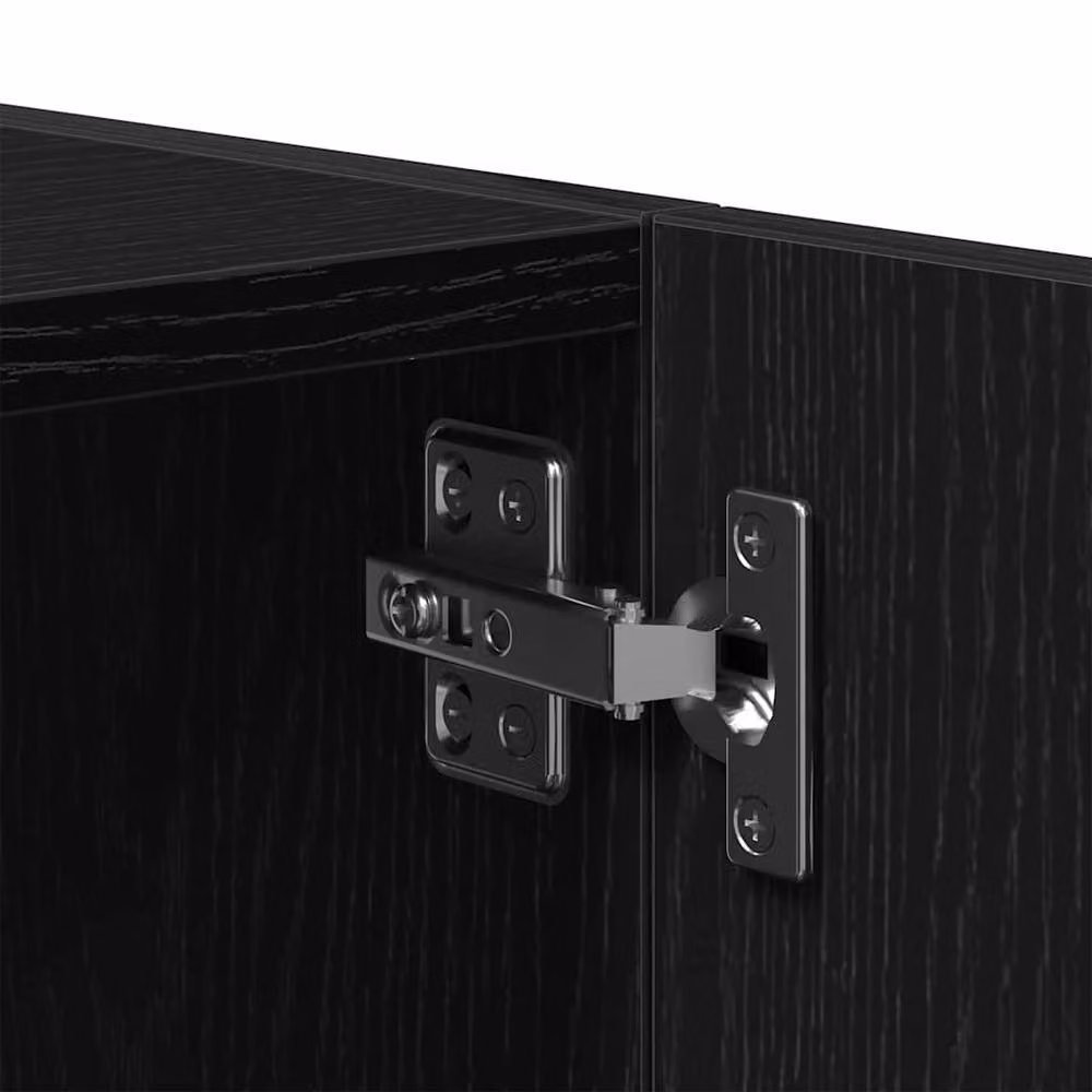 Berkfield Home Black Oak Wall Cabinet, W/D/H: 80 x 39 x 40 cm – 5