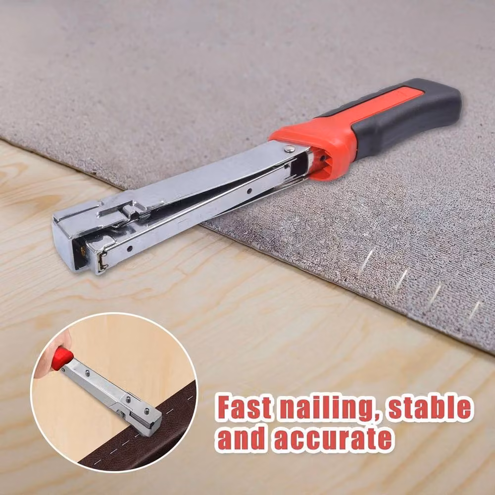 SPETLEK Heavy Duty Hammer Tacker Stapler for Upholstery and Carpet in Silver – 3