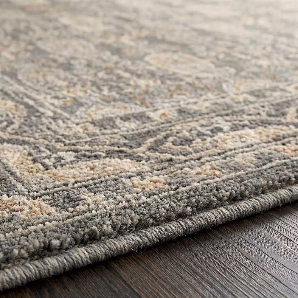 Livabliss Arda Vintage Boho Fringe Living Room Rug in Green, Grey and Brown, W: 200 cm, D: 290 cm – 3