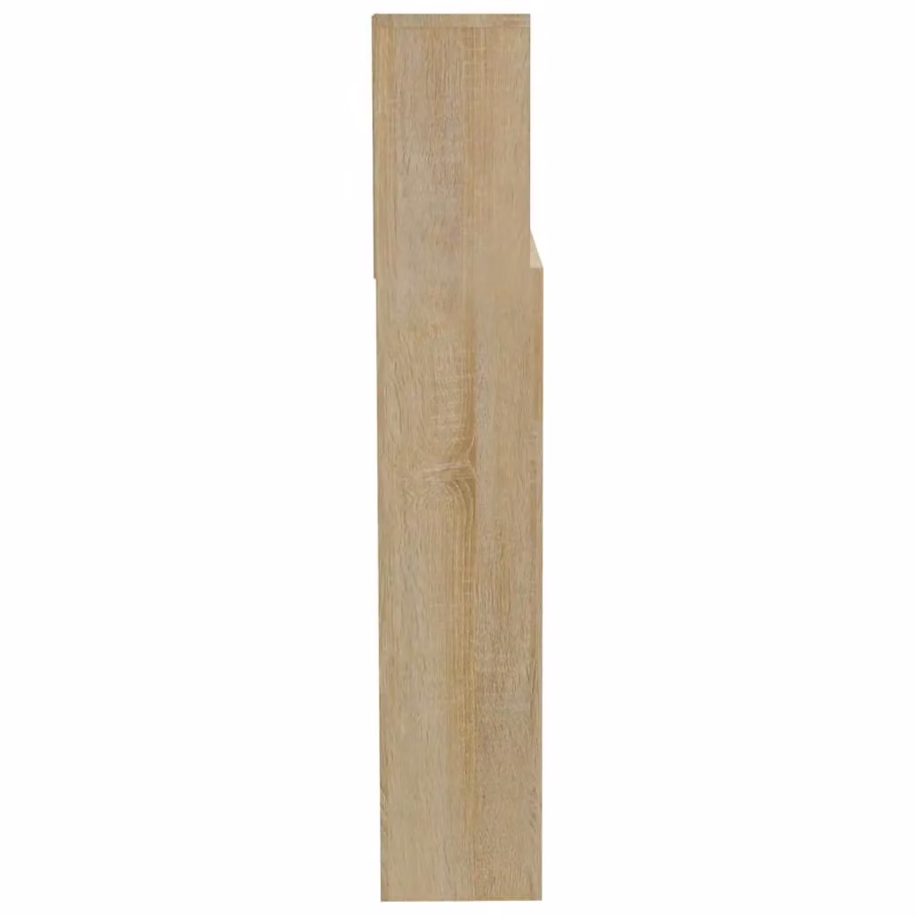 Berkfield Home Sonoma Oak Headboard Cabinet in Brown, W: 200 cm, D: 19 cm, H: 103.5 cm – 2