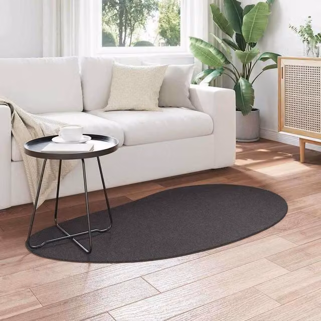 Berkfield Home Modern Anthracite Non-Slip Area Rug in Grey, W: 80 cm, L: 150 cm