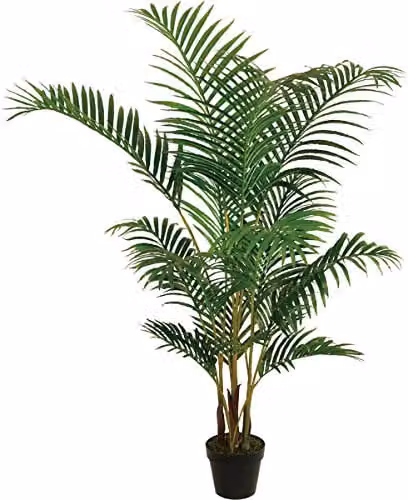 Best Artificial Areca Palm Tree in Green and Black, Height: 150 cm