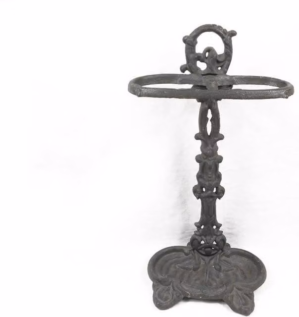 Minster Cast Iron Umbrella Holder in Grey, W20 x D20 x H55 cm