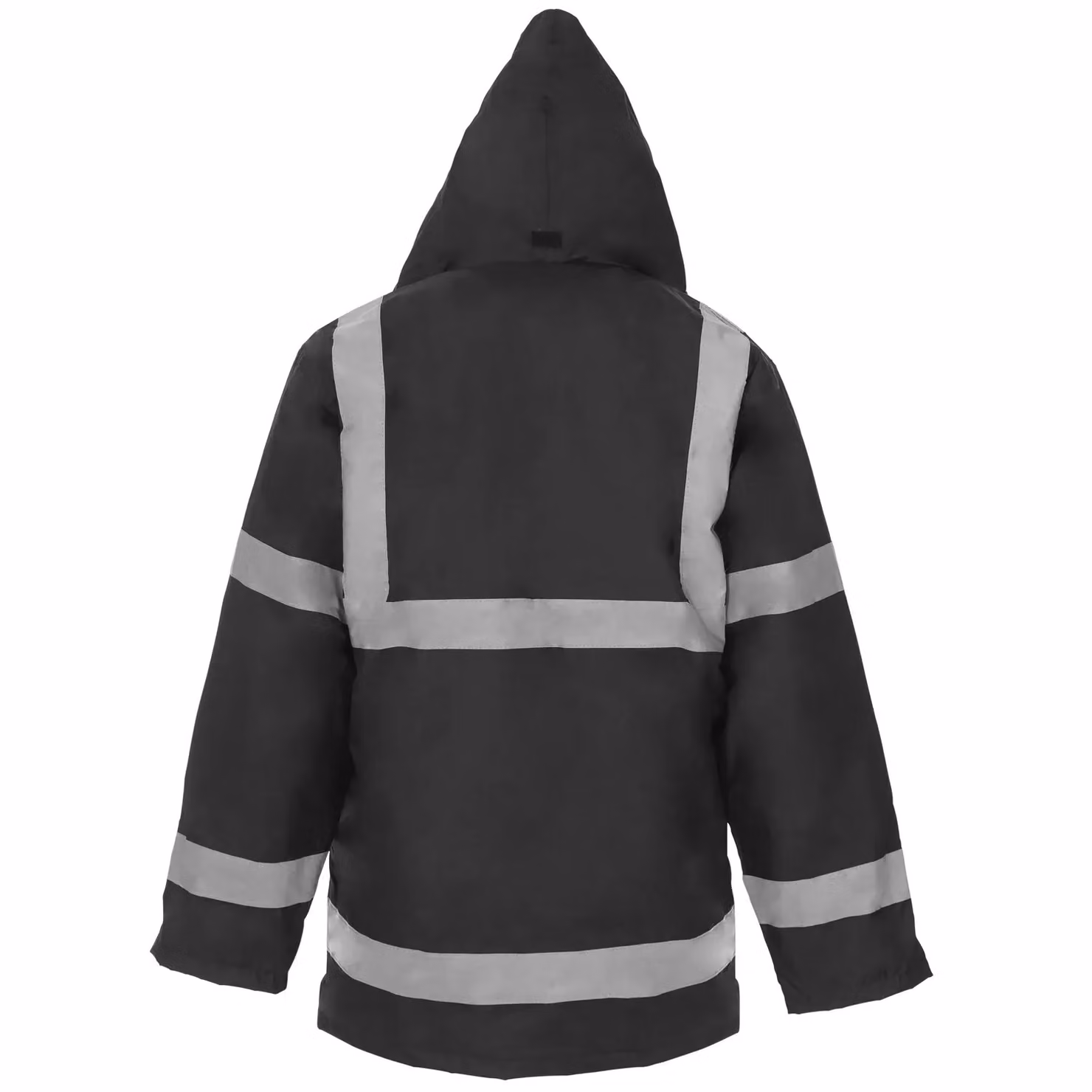 MyShoeStore Men's Hi Vis Waterproof Class 3 Parka Jacket in Black, Orange or Yellow, Size: Large – 3