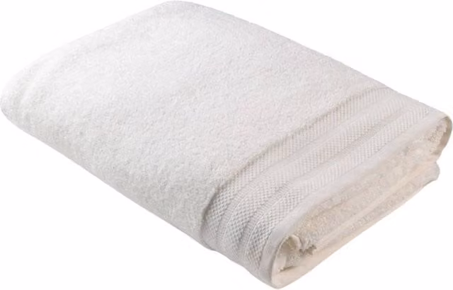 ARTG Excellent Deluxe White Cotton Terry Beach Towel, W: 180 cm, H: 70 cm