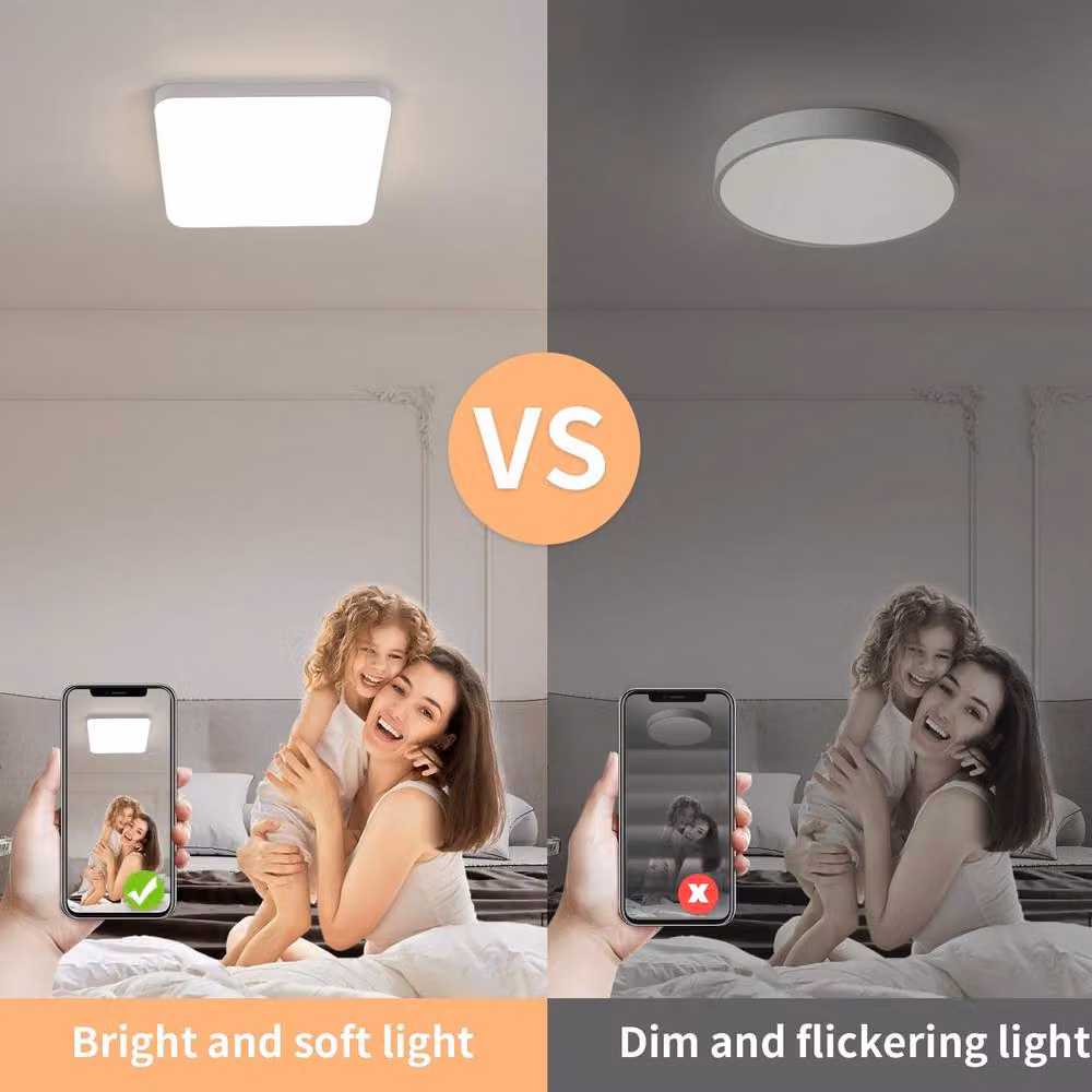 COMELY White Square LED Ceiling Light, 32W, 3240LM, 4500K – 5