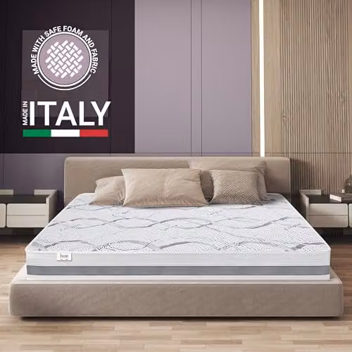The White Stone Antibacterial Comfort Foam Double Mattress in White, H 25 cm, W 150 cm x D 200 cm – 2