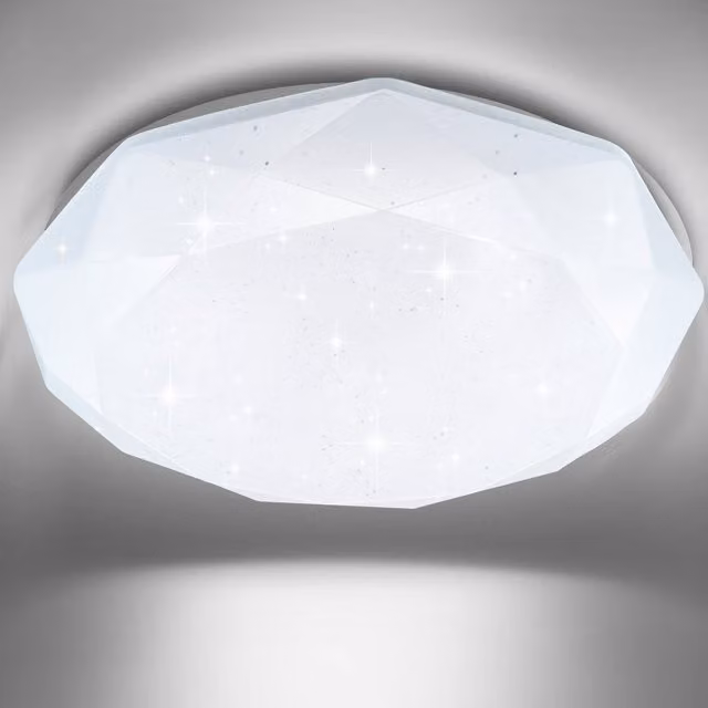 Living Star 12W LED Round Ceiling Light in White, Diameter: 26.8 cm