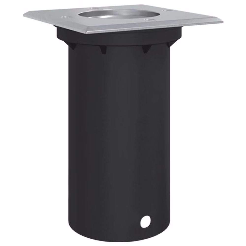 Berkfield Home Square Outdoor Ground Recessed Light in Black Aluminium and Glass, W/D/H: 10.5 x 10.5 x 10.5 cm – 2
