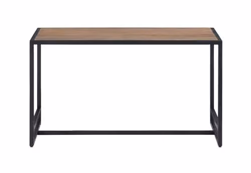 baumhaus Ooki Tall Open Coffee Table in Brown Wood and Metal