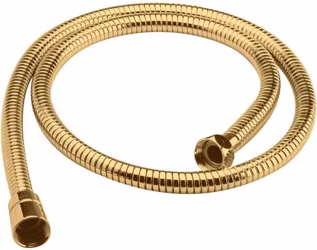Balterley Anti-Kink Flexible Shower Hose in Brushed Brass, 1.5m
