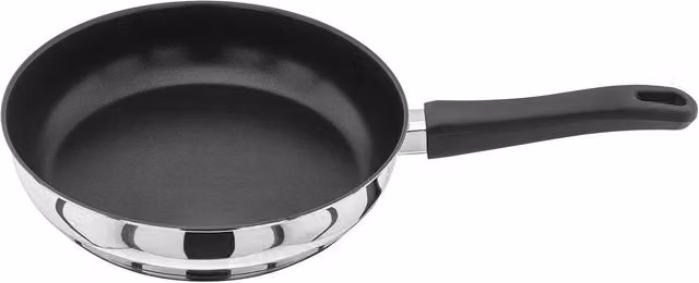 Judge Vista Non-Stick Stainless Steel Frying Pan, Silver, Diameter: 24 cm