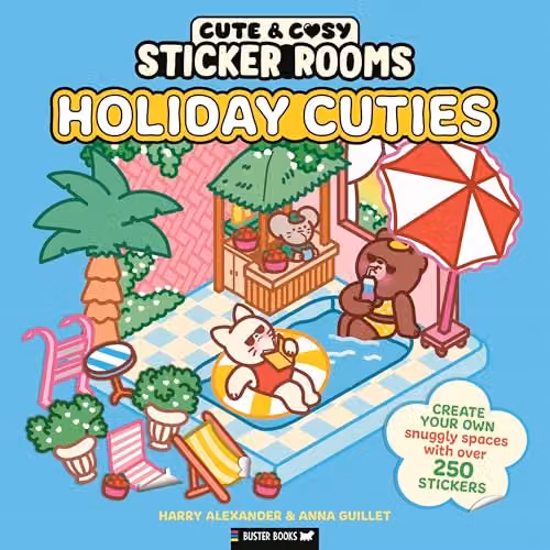 Buster Books Sticker Rooms: Holiday Cuties Multicolour Paper Stickers for Children