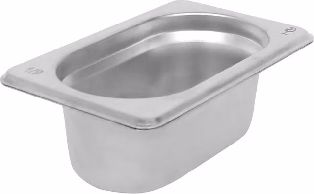 Argon Tableware Stainless Steel Gastronorm Container 1/9, 500ml, Silver – 2