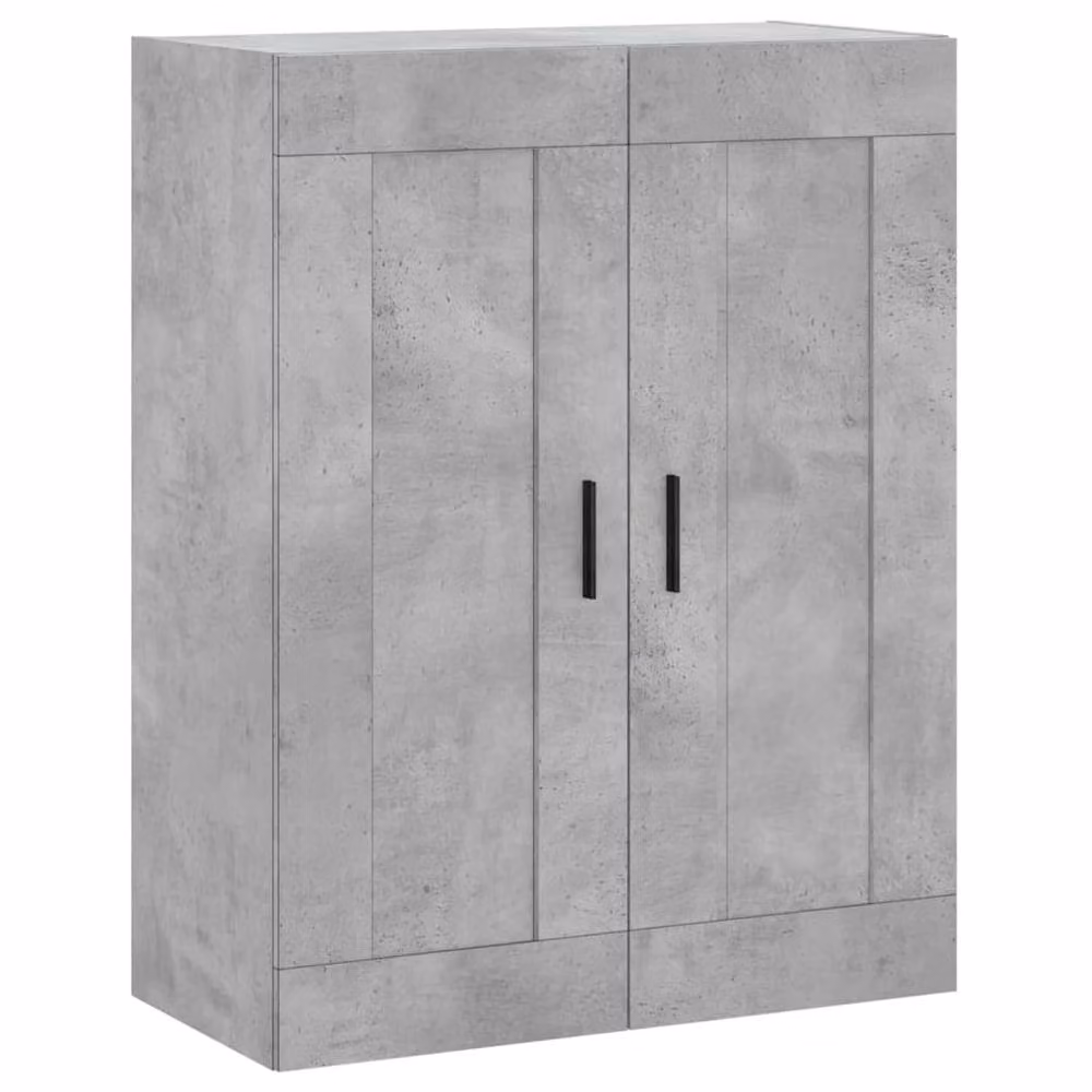 Berkfield Home Wall Mounted Cabinet in Concrete Grey, W/D/H: 69.5 x 34 x 90 cm – 2