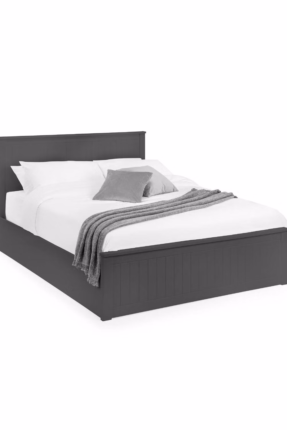 Julian Bowen Maine Anthracite Lacquered Wooden Ottoman Bed Frame with Lift Up Base, King Size (180 x 200 cm) – 4