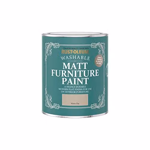 Rust-Oleum Matt Furniture and Skirting Board Paint, Warm Clay Brown, 750ml – 3