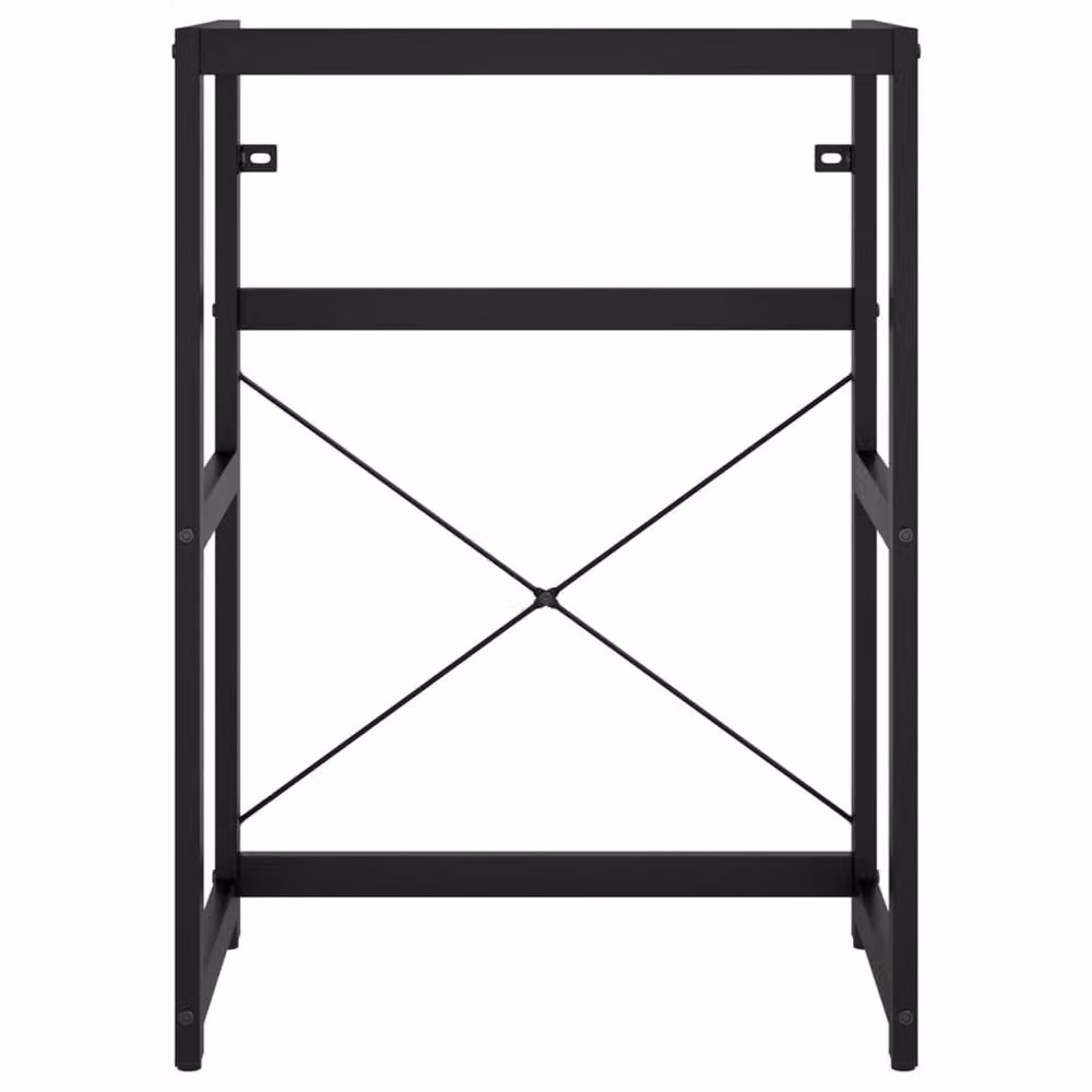 Berkfield Home Black Industrial Metal Bathroom Washbasin Frame, W/D/H: 59 x 38 x 83 cm – 3