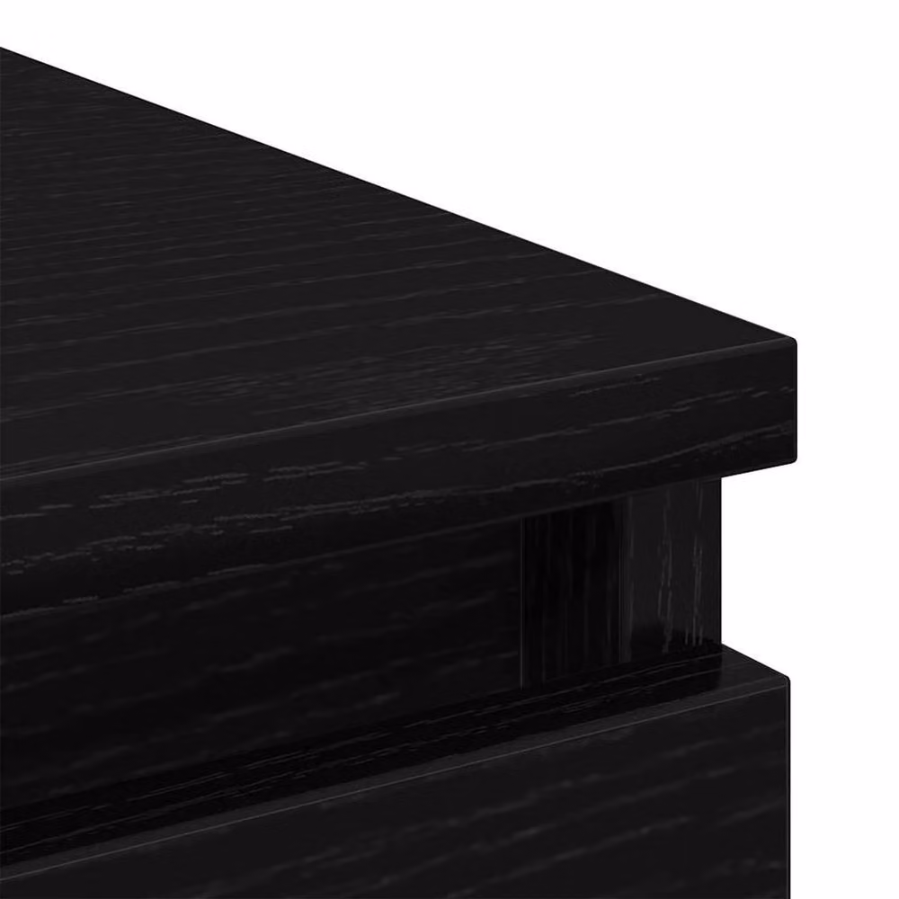 Berkfield Home Black Oak Sideboard, W/D/H: 100 x 35 x 99 cm – 5
