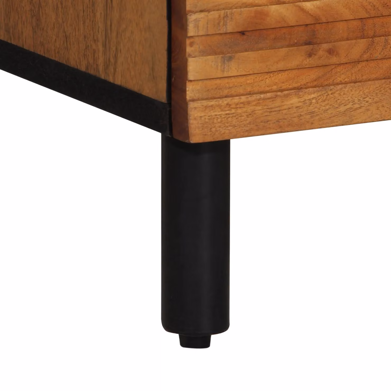 Berkfield Home Rustic Acacia Solid Wood Highboard in Brown, W/D/H: 60 x 33 x 100 cm – 7