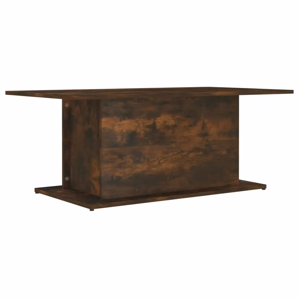 Berkfield Home Smoked Oak Coffee Table in Brown, W: 102 cm, D: 55.5 cm, H: 40 cm – 2